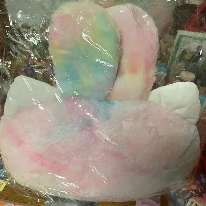 [BUNJANG] Sanrio Hello Kitty Pastel Rainbow Plush Cushion / 산리오 헬로키티 파스텔 무지개 인형쿠션