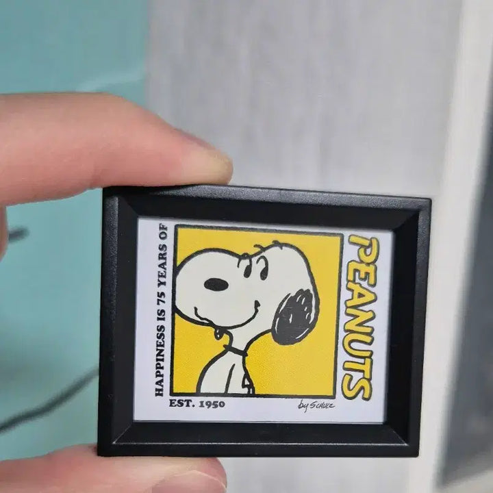 [BUNJANG] Snoopy Peanuts Frame Magnet Gacha Miniature Figure / 스누피 피너츠 프레임 액자 마그넷 가챠 미니어쳐 피규어 인테리어 소품 미니 자석