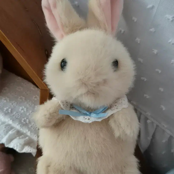 [BUNJANG] Baby Rabbit Doll (Injeolmi Color) / 인절미색 아기 토끼 인형