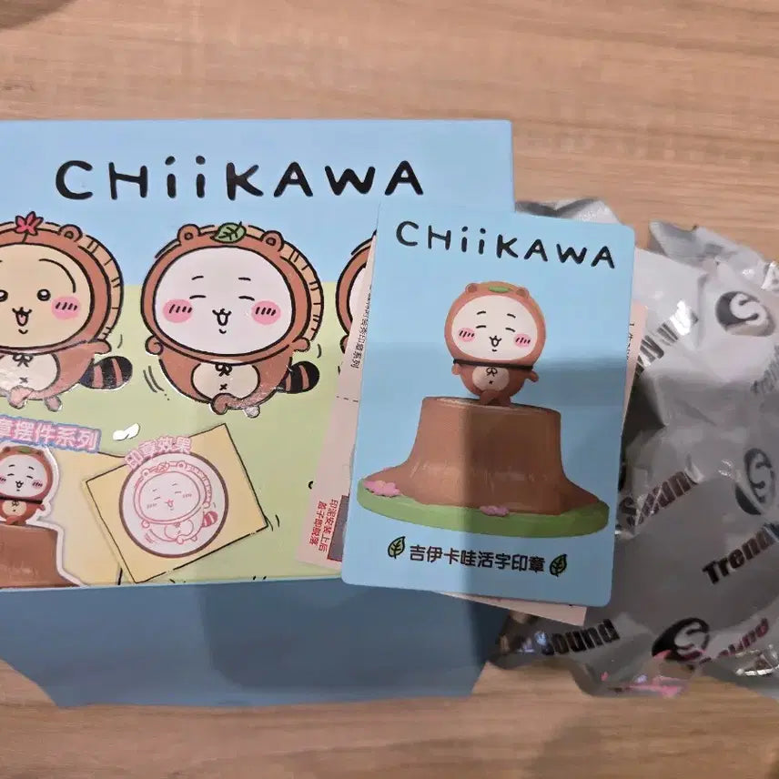 [BUNJANG] Sealed Chiikawa Raccoon Stamp Figure / [미개봉]치이카와 너구리 스템프 피규어