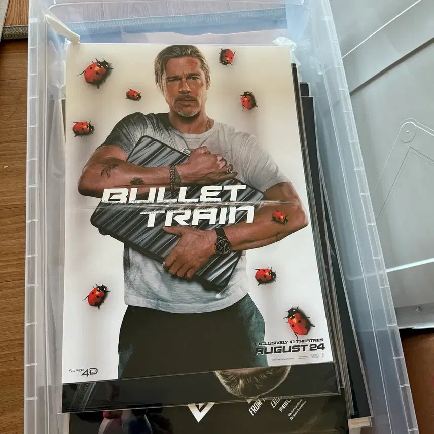 [BUNJANG] Bullet Train Super 4D Poster / 불릿트레인 수퍼 4D 포스터 롯데시네마 특별관 포스터 아이맥스 4dx스크린엑스필름마크아트카드스페셜티켓 브래드피트 영화