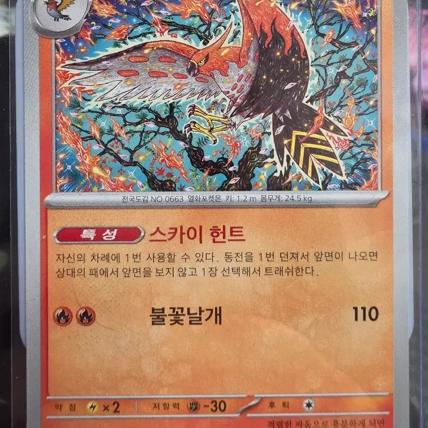 [BUNJANG] Fire Fright Pokémon Card Illustration by Shinji Kanda / 파이어로 신지칸다 포켓몬카드