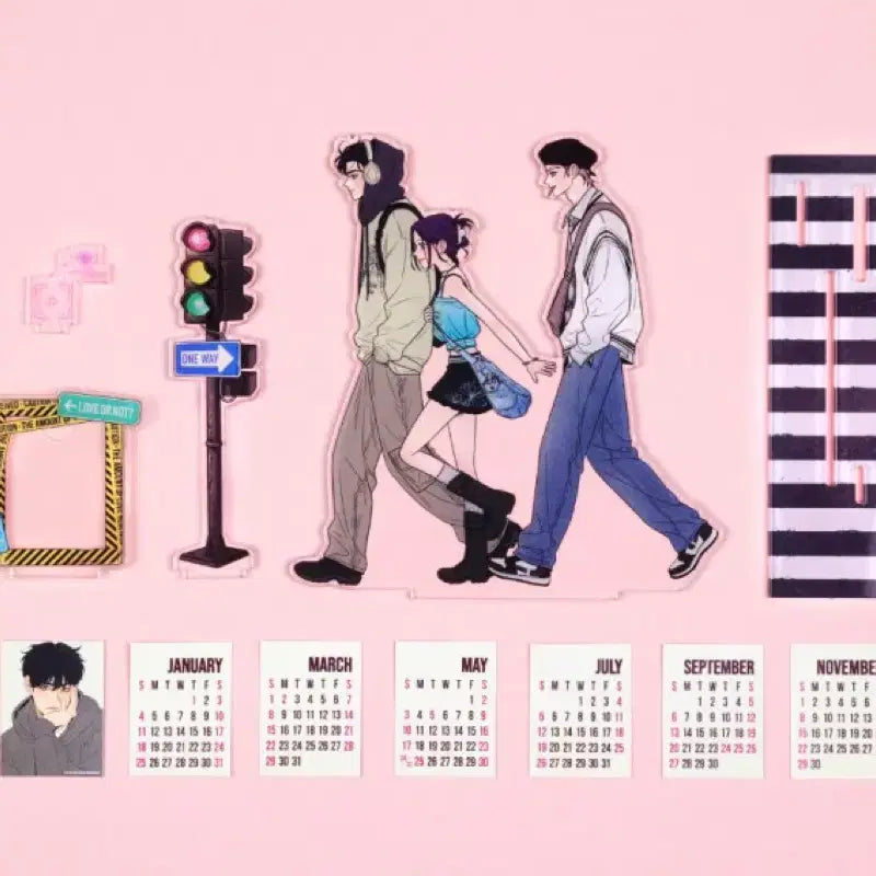 [BUNJANG] Operation Pure Heart Acrylic Calendar Stand / 작전명 순정 아크릴 스탠드 캘린더