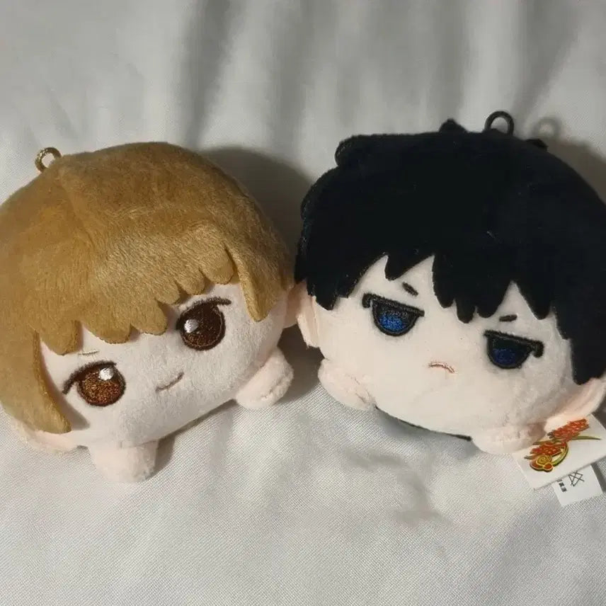 [BUNJANG] Gintama Q Version Plush Mascot Badge Set (Sogo/Hijikata) / 은혼 Q판 누이 플러시 마스코트 뱃지 소고/히지카타 일괄
