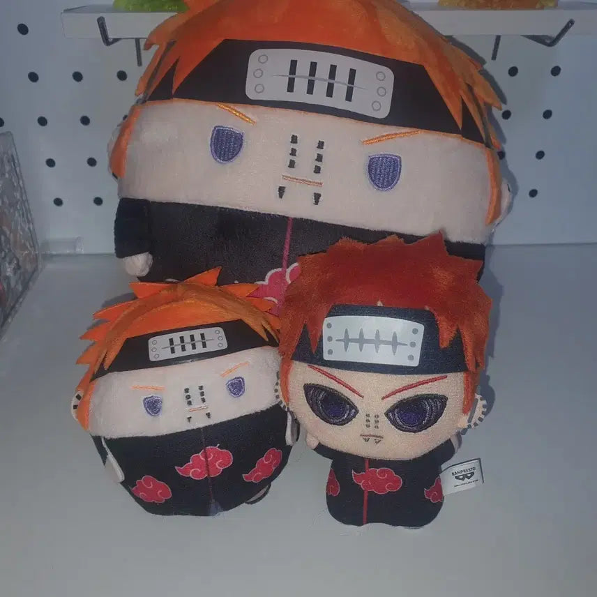 [BUNJANG] Naruto Pain Fuwa Kororin M Size Chibi Plush Bundle Set / 나루토 페인 후와코로링 m s 치비구루미 일괄