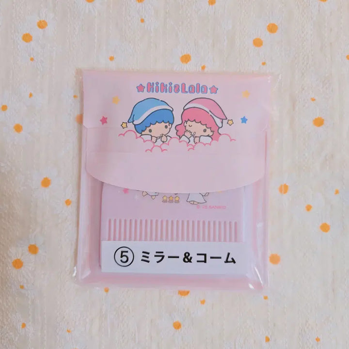 [BUNJANG] Kiki &amp; Lala Little Twin Stars Pouch, Mirror, and Comb Set / 키키라라 리틀트윈스타 파우치 거울 빗세트 키키라라쿠지