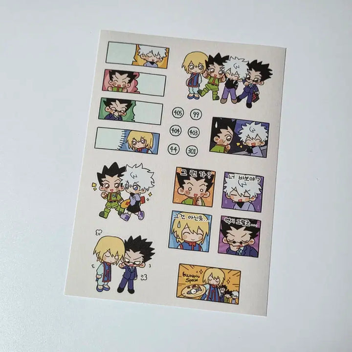 [BUNJANG] Hunter x Hunter Gon, Killua, Kurapika Sticker Set / 헌터헌터 스티커 곤 키르아 크라피카
