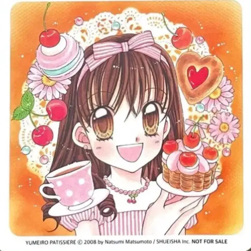 [BUNJANG] Yumeiro Patissiere Illustration Coaster / 꿈빛파티시엘 팝업 특전 일러스트 코스터