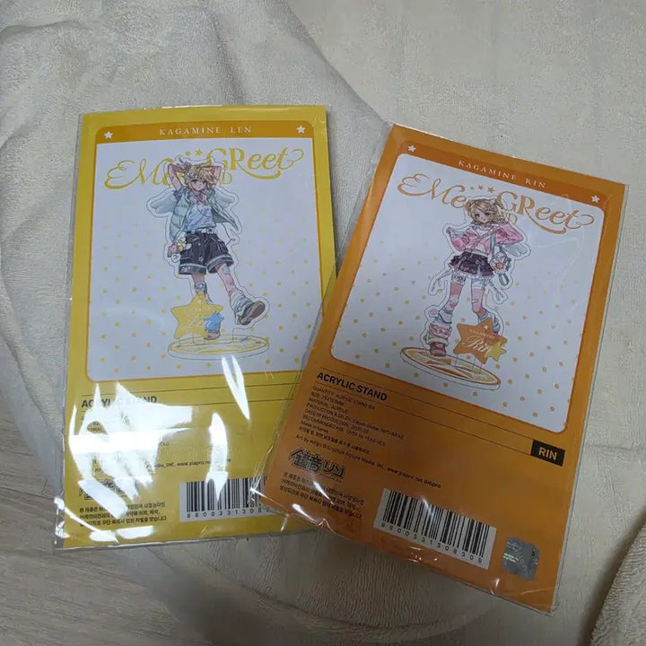 [BUNJANG] Kagamine Rin Len Meet &amp; Greet Popup Acrylic Standee Bundle Set / 카가미네 린 렌 밋앤그릿 팝업 아크릴스탠드 일괄