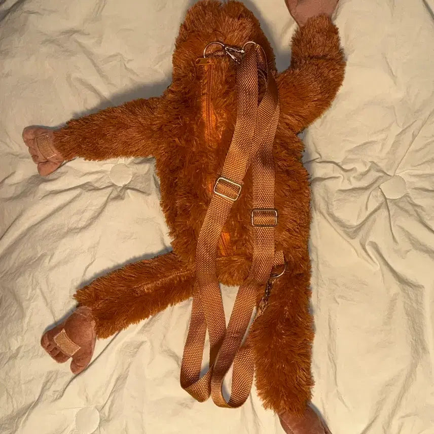 [BUNJANG] Orangutan Plush Crossbody Bag / [새제품] 오랑이 오랑우탄 원숭이 인형 가방 크로스백