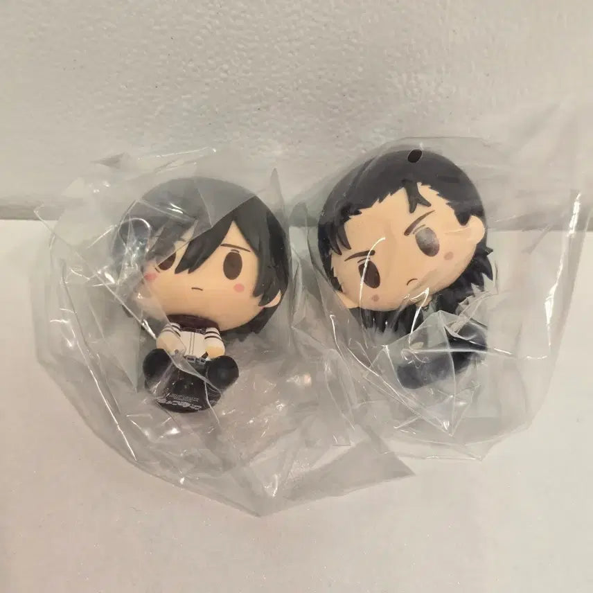 [BUNJANG] Attack on Titan Eren Mikasa Chokonokko 2 Types Bundle Set (Sealed) / 진격의거인 에렌 미카사 초코노코 2종 미개봉 일괄