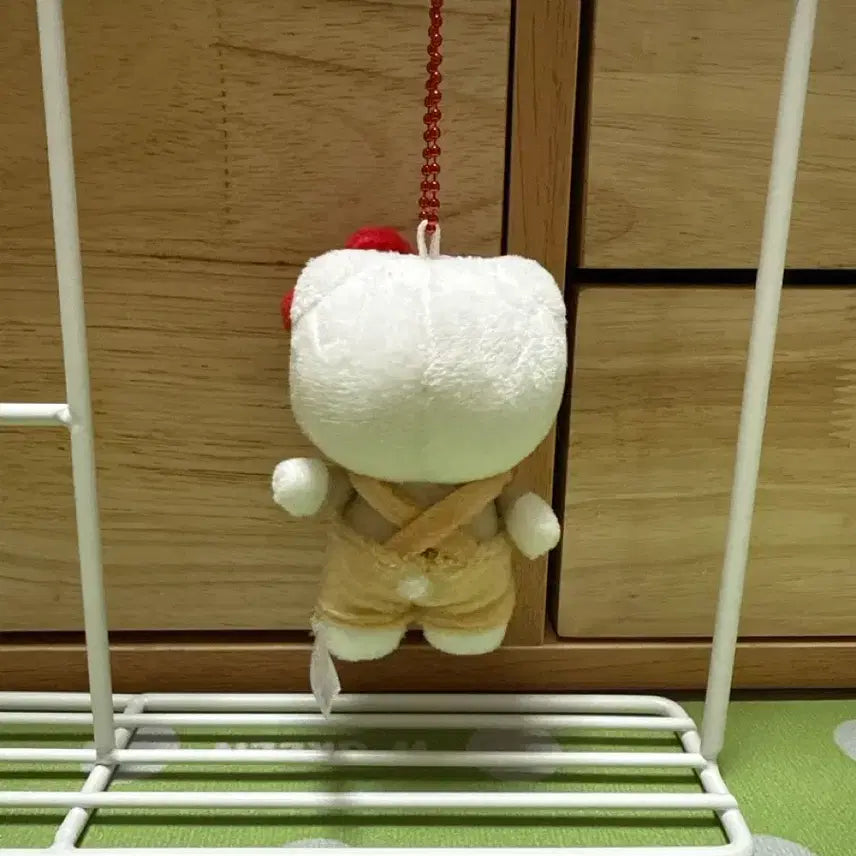 [BUNJANG] Sanrio My Melody Bear Overalls Plush Keychain / 추석할인이벤트)곰돌이 멜빵키티 인형키링 새상품