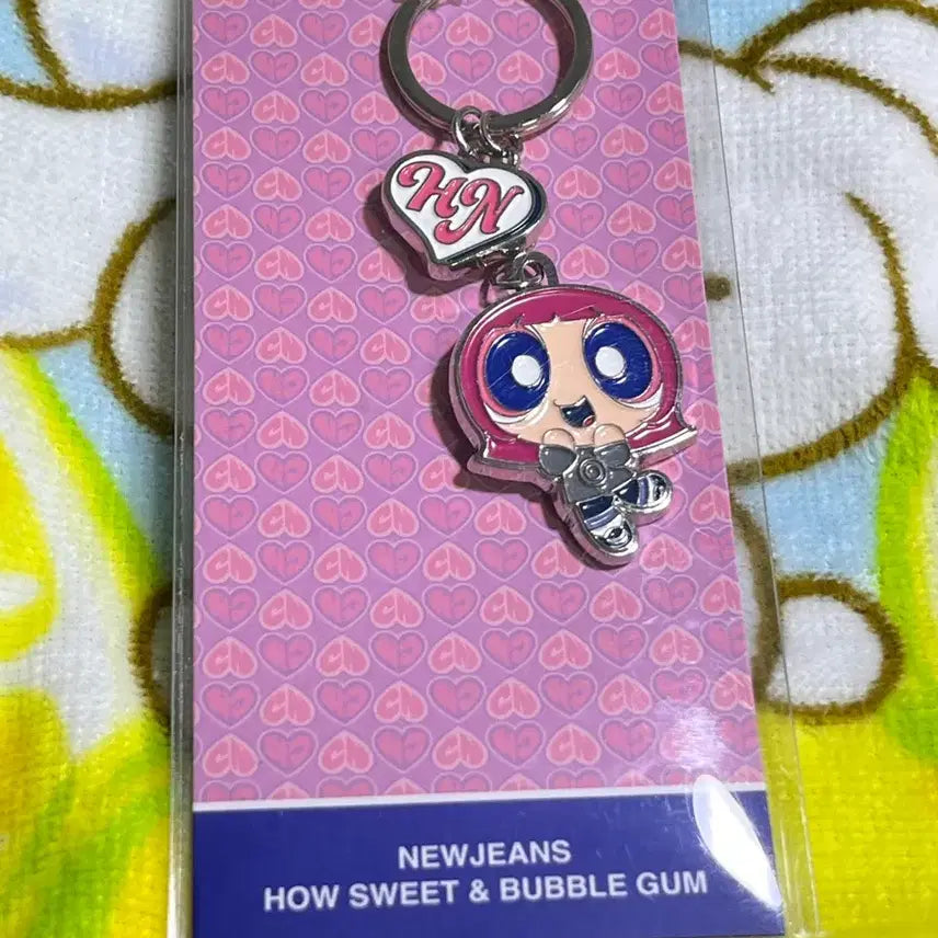 [BUNJANG] NewJeans Hanni Powerpuff Girls Bunnyini Metal Charm Keychain / 뉴진스 하니 메탈 참 키링 파워퍼프걸 버니니 새상품