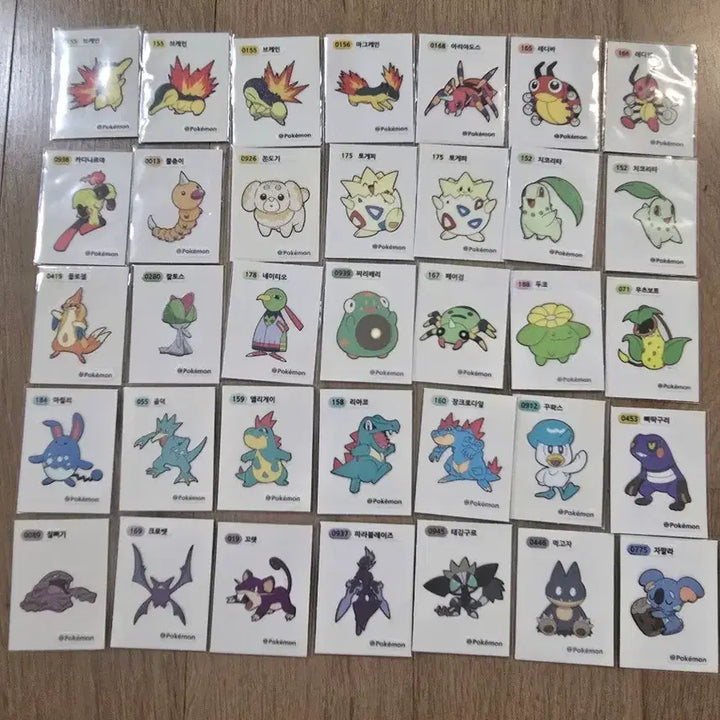 [BUNJANG] Pokemon Stickers (3-Digit, 4-Digit) / 포켓몬 띠부씰 판매(3자리,4자리)