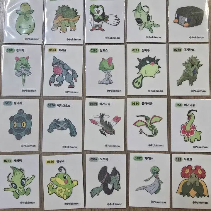 [BUNJANG] Pokemon Stickers (3-Digit, 4-Digit) / 포켓몬 띠부씰 판매(3자리,4자리)