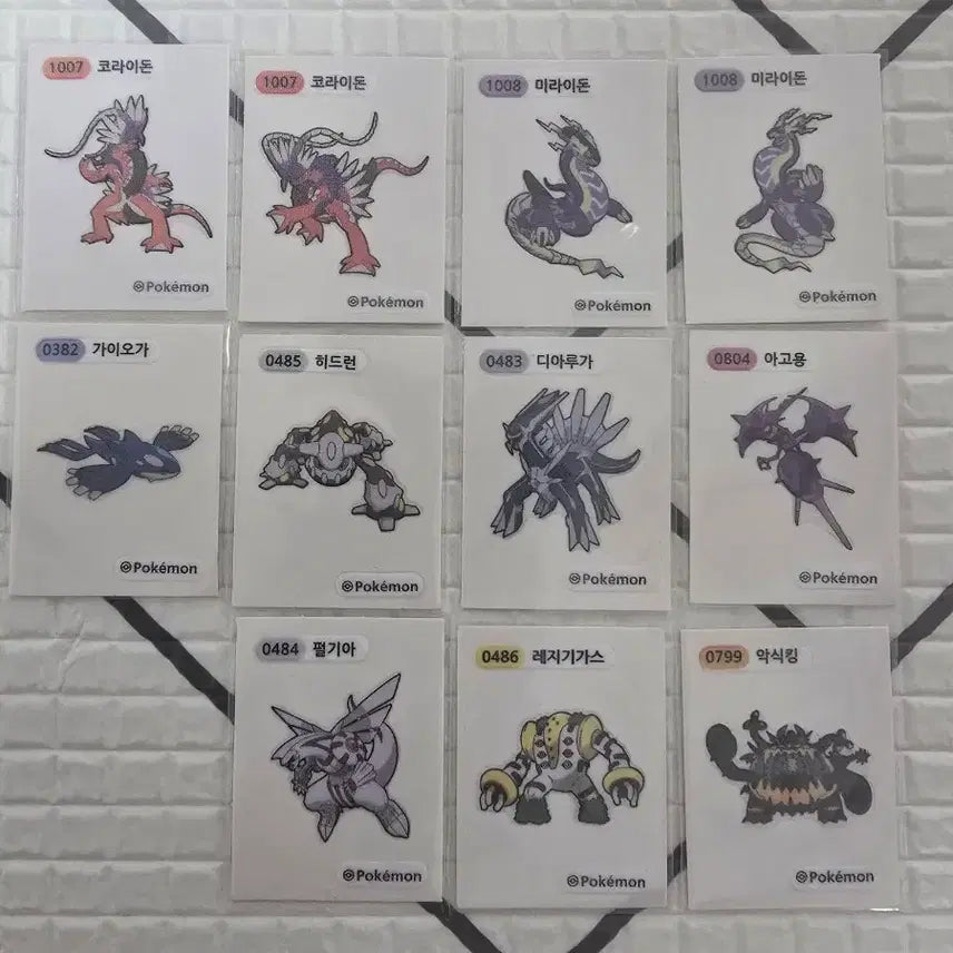 [BUNJANG] Pokemon Bread Stickers Collection / 포켓몬 전설 띠부씰 판매
