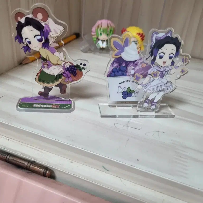 [BUNJANG] Demon Slayer Shinobu Ice Cream &amp; Autumn Festival Acrylic Stands Bundle Set / 귀멸의칼날 가을축제 시노부 아이스크림 카페 시노부