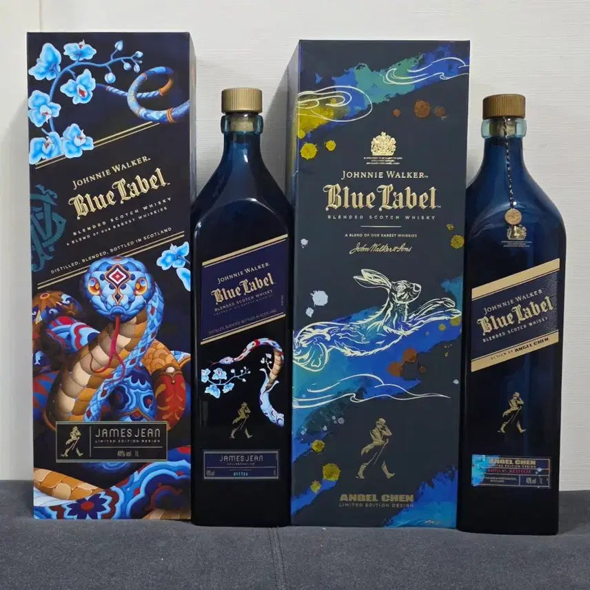 [BUNJANG] Johnnie Walker Blue Label James Jean/Angel Chen Edition Empty Bottle / 조니워커 블루라벨 제임스 진/베이 첸 에디션 위스키 공병