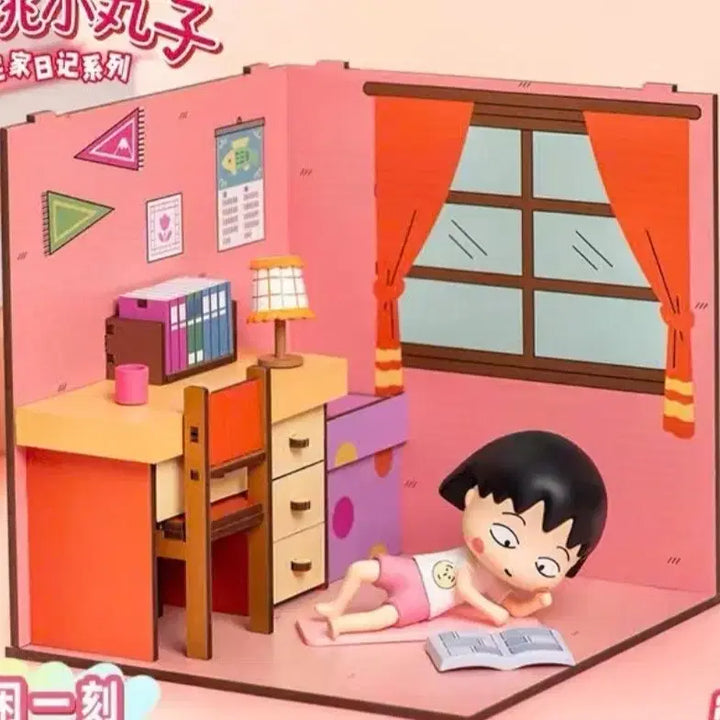 [BUNJANG] Maruko Diorama Figure (Chokkok Diary Edition) - Unsealed / 마루코 디오라마 피규어 집콕일기 단순 개봉 하우스 피규어 미니소 마루코는 아홉살