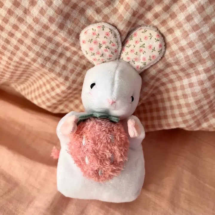 [BUNJANG] Tenteco Mart Strawberry Carrier Mouse Plush / 텐테코마트 딸기 운반자 생쥐 인형