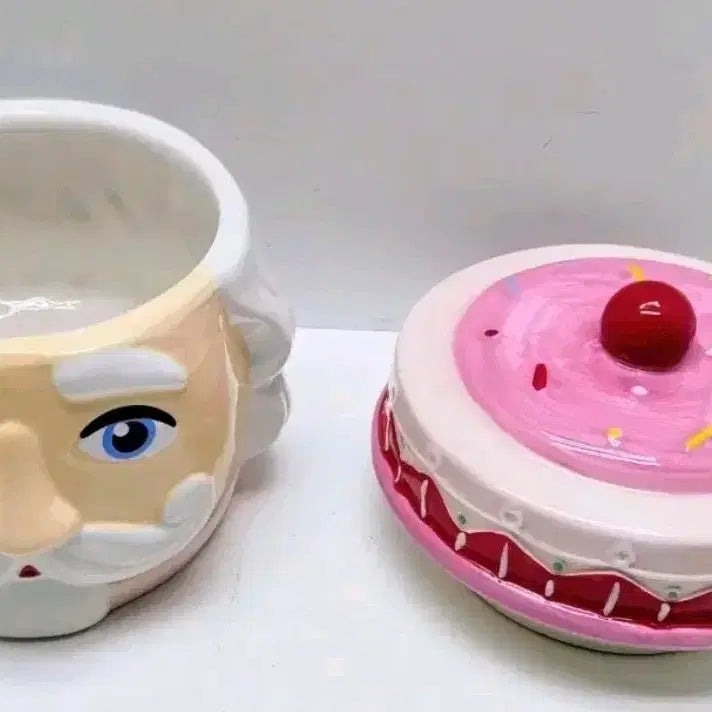 [BUNJANG] Santa Cookie Tin Nutcracker Pink / 산타 쿠키 통 핑크수입 호두까기