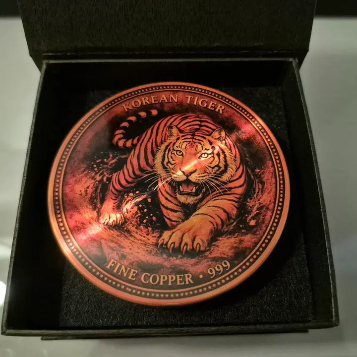 [BUNJANG] Korean Tiger Fine Copper Coin 1kg 99.9% Pure Copper / 한국 호랑이 구리바 1kg Made in korea 순동99.9