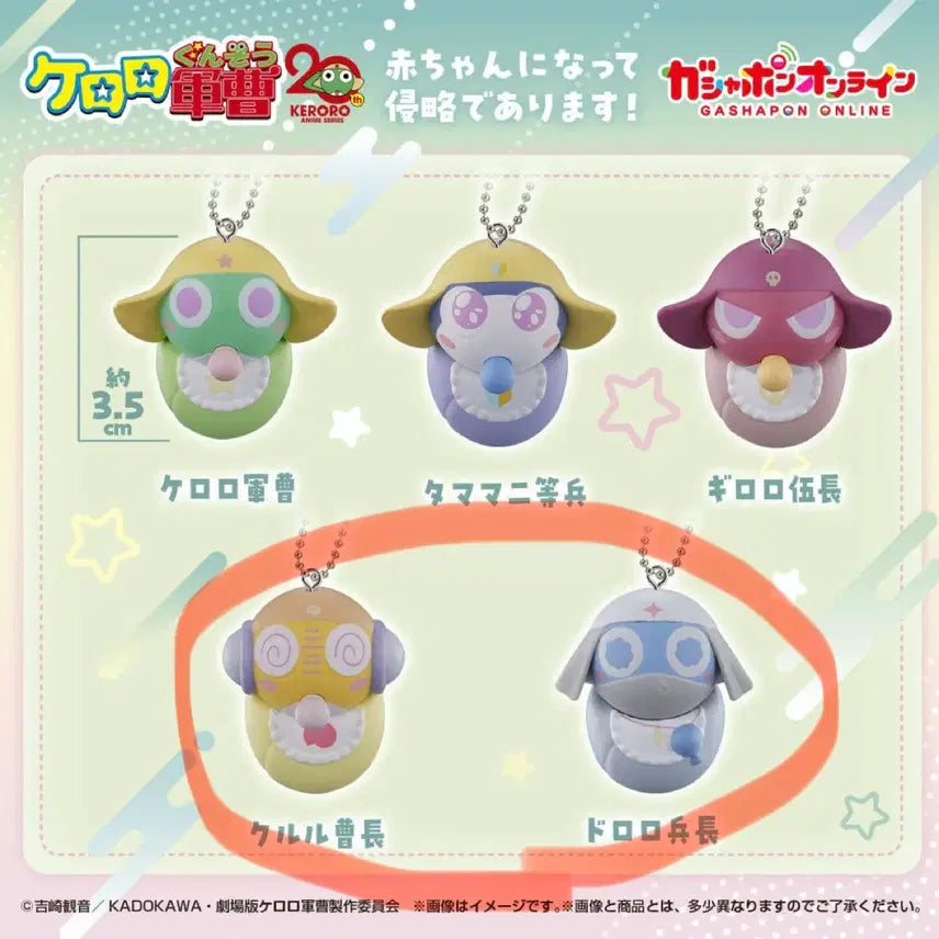 [BUNJANG] Keroro Gunsou Baby Carrier Gacha Figures / 개구리중사 케로로 아기포대기 가챠 팝니다