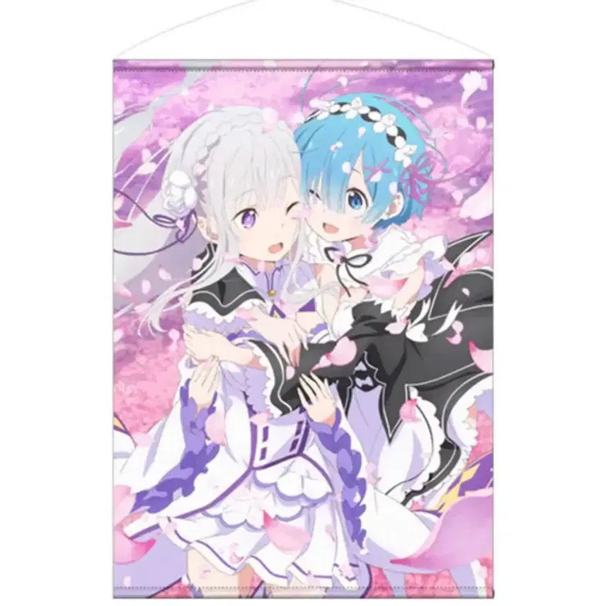 [BUNJANG] Re:Zero Emilia Ram Tapestry / 리제로 에밀리아 렘 태피스트리