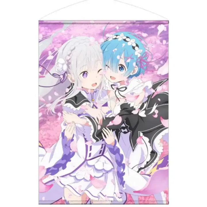 [BUNJANG] Re:Zero Emilia Ram Tapestry / 리제로 에밀리아 렘 태피스트리