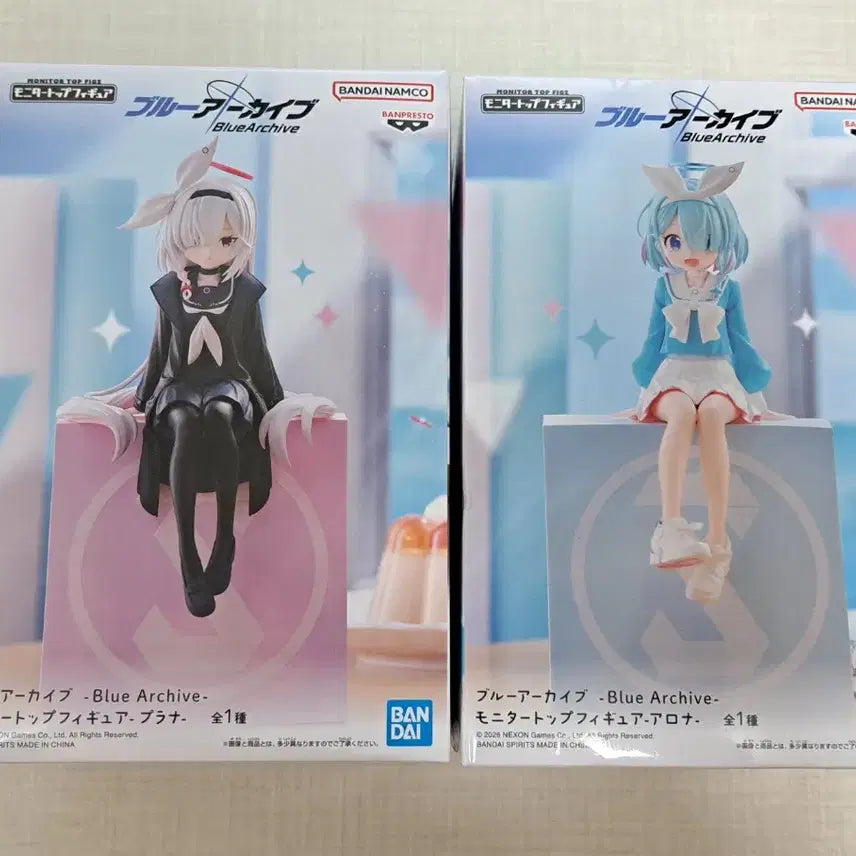 [BUNJANG] Blue Archive Bundle Set Arona Prana Monitor Top Figure (Sealed) / 일괄) 블루아카이브 모니터 탑 피규어 아로나 프라나 미개봉 ( 블아 경피