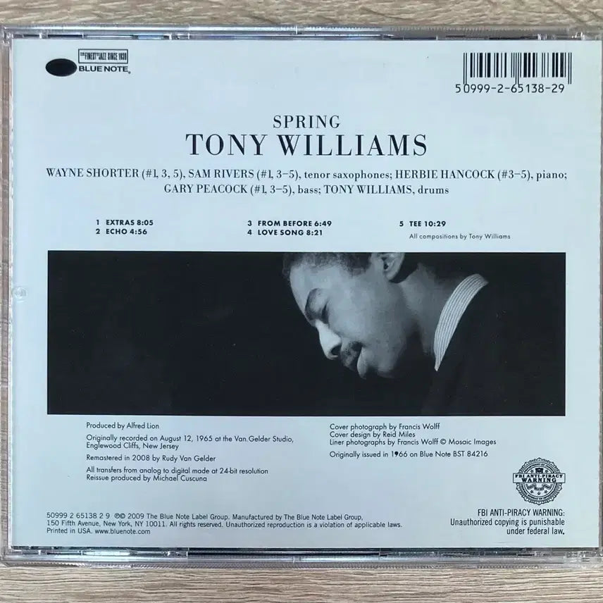 [BUNJANG] Tony Williams Spring CD / 토니 윌리엄스 (Tony Williams) - Spring CD 판매
