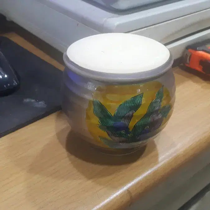 [BUNJANG] Kutani Kusan Porcelain Small Jar / 구곡/구다니 미산 도자기 1점