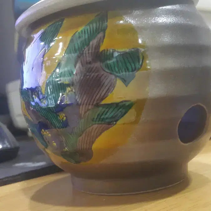 [BUNJANG] Kutani Kusan Porcelain Small Jar / 구곡/구다니 미산 도자기 1점