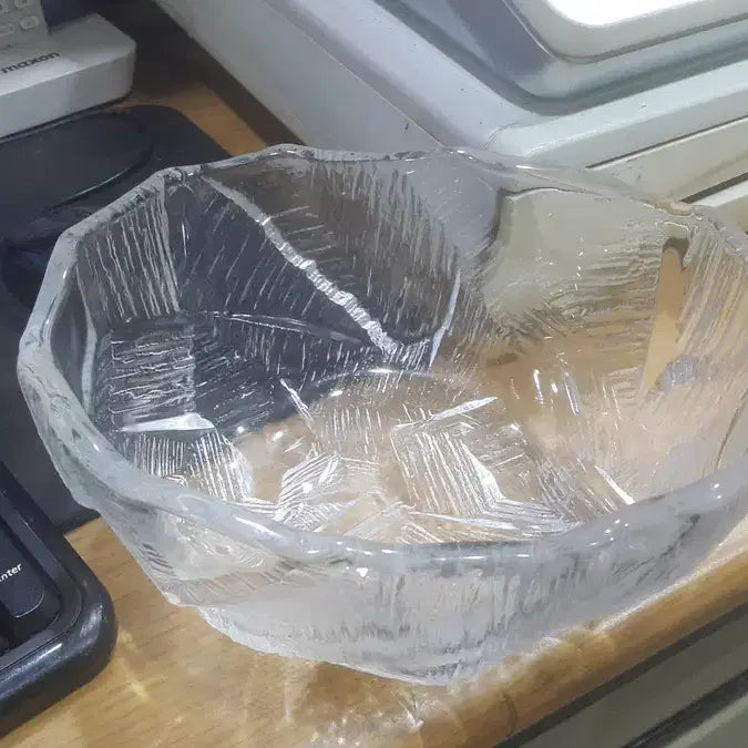 [BUNJANG] 1980s Japanese Cordial Glass Punch Bowl (Unused) / 일본 코디알 유리 화채 그릇