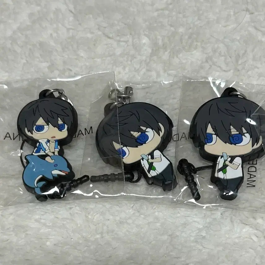 [BUNJANG] Free! Nanase Haruka Rubber Strap Keychain Bundle Set / 프리! free! 나나세 하루카 러버스크랩 키링 일괄