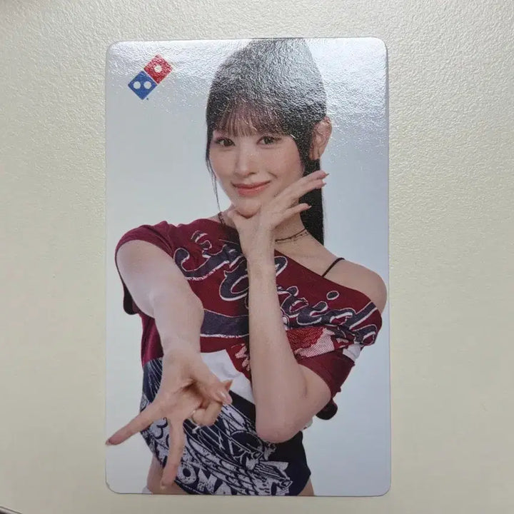 [BUNJANG] Resene Mina Photocard Domino Pizza / 리센느 미나미 도미노피자 포토카드
