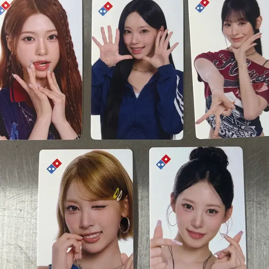 [BUNJANG] LeSserafim Domino Pizza Bundle Set Photocard / 리센느 도미노피자 포토카드 일괄판매