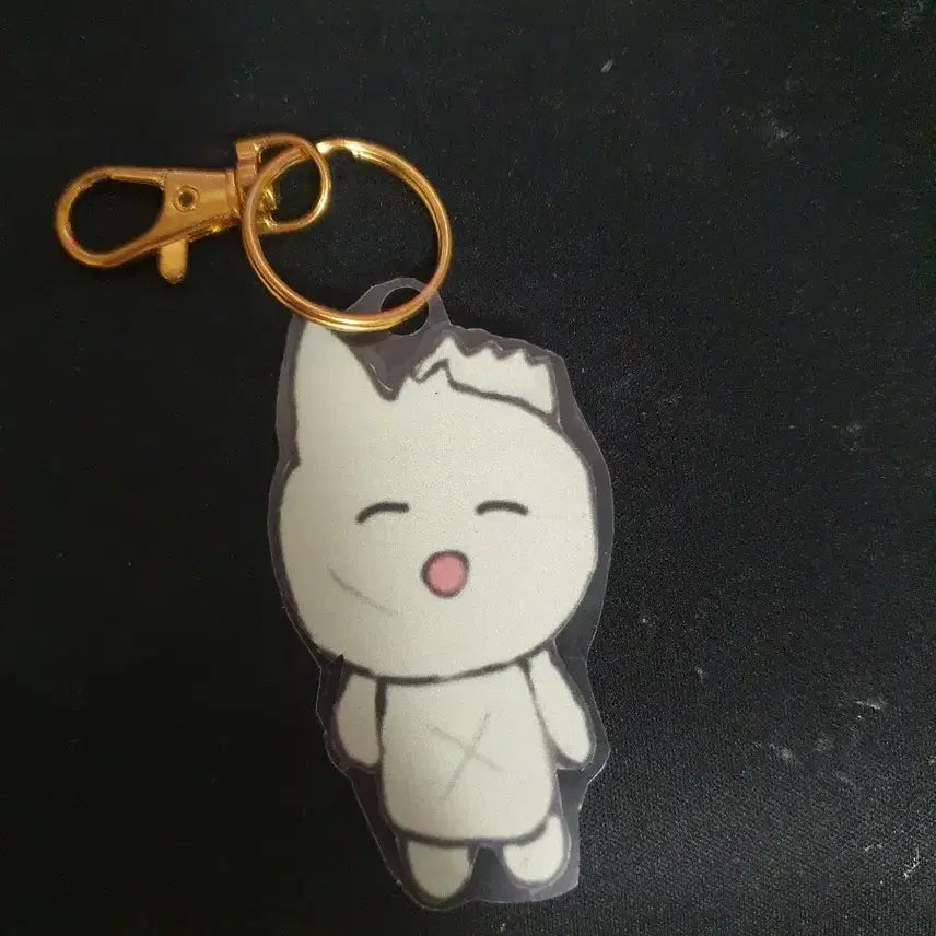 [BUNJANG] E.dan Mogeko Golden Keychain / 이단 모게코 금 키링