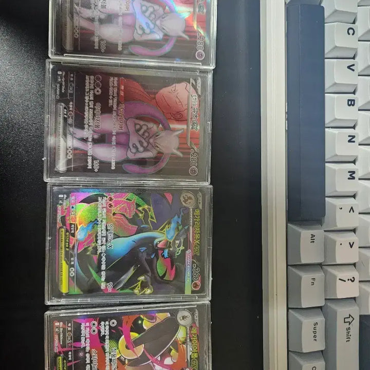 [BUNJANG] Mewtwo SR &amp; Mega Charizard X SR &amp; Mega Aerodactyl SAR Card Bundle / 택포5 로켓단의 뮤츠sr 2장 메가리자몽x sr 메가이어롭sar