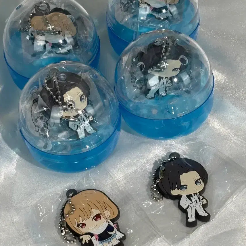 [BUNJANG] Bisque Doll Wa Koi Wo Suru Rubber Charm &amp; Strap Set (Marine Winter Uniform ver. + Reisa-sama ver.) / 그비돌 비스크돌 그비스크돌은사랑을한다 러버챰 러버스트랩 가챠 러버키링