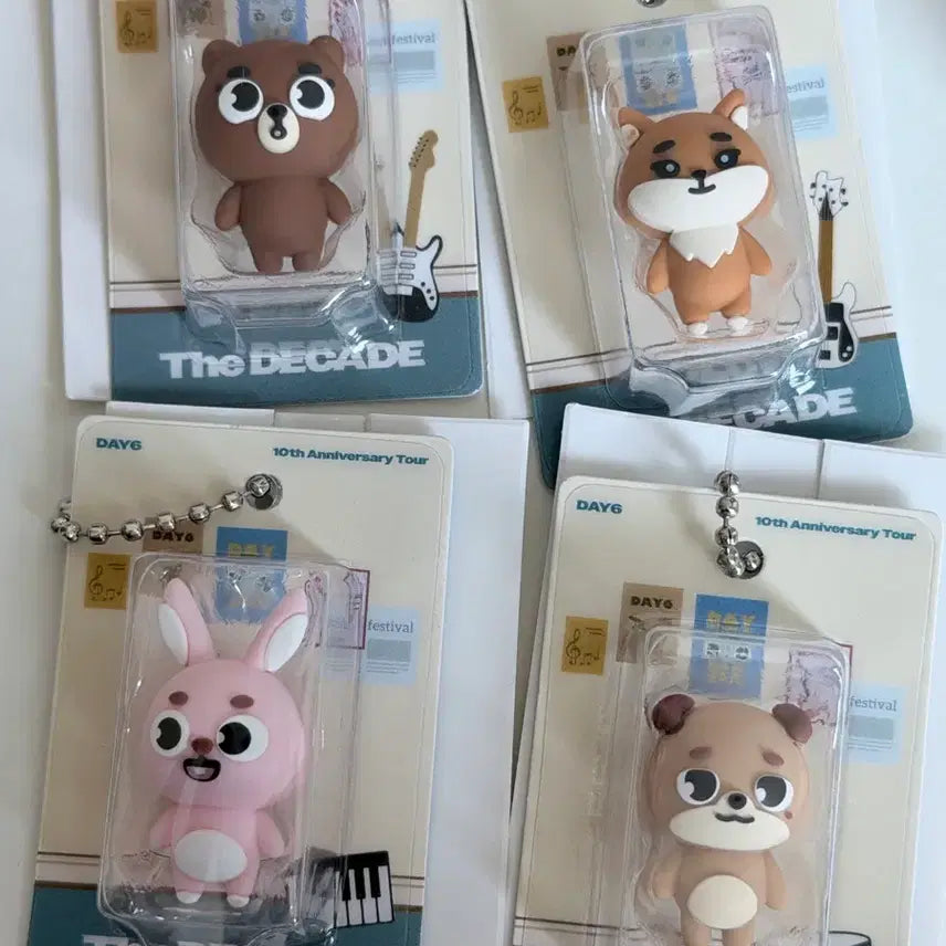 [BUNJANG] Day6 Denimals Japan MD Figure Keyring Bundle / 오타 x 데이식스 데니멀즈 일본 엠디 피규어 키링 일괄 고베