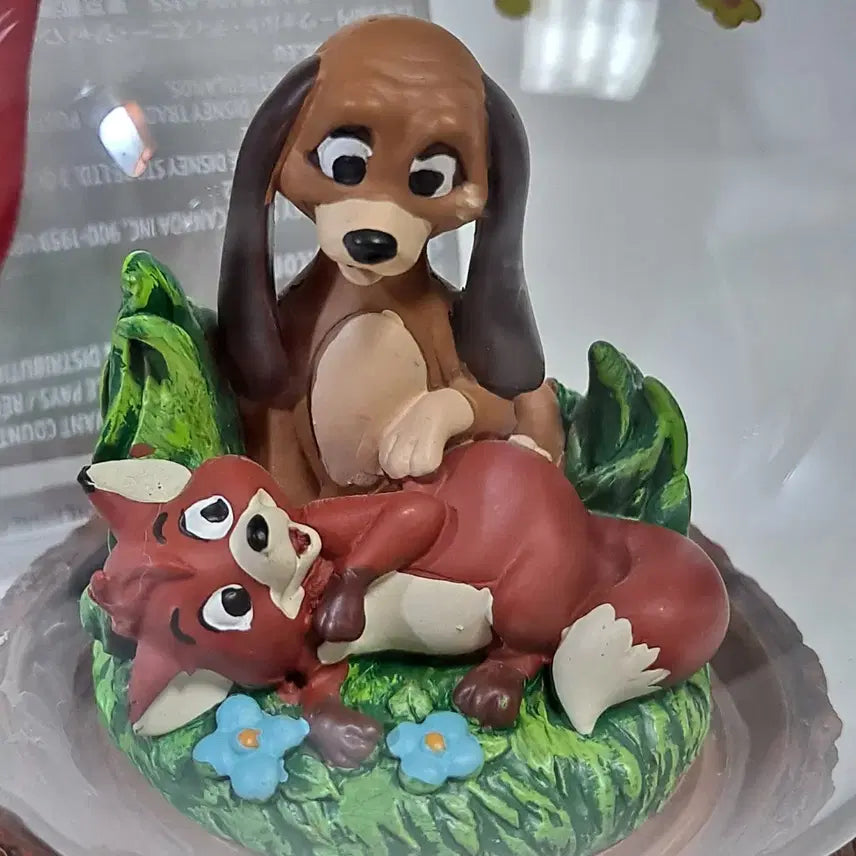 [BUNJANG] Disney Parks 40th Anniversary Toad and Copper Glass Ball Dome Ornament 2021 / 디즈니 유리 볼 돔 오너먼트 토드와 코퍼 40주년 2021