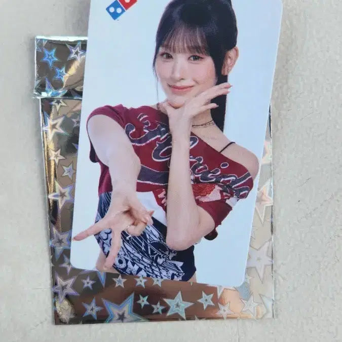[BUNJANG] Domino Pizza Mina Photocard LISENNE / 반택 가능 ) 도미노 피자 미나미 포카 리센느
