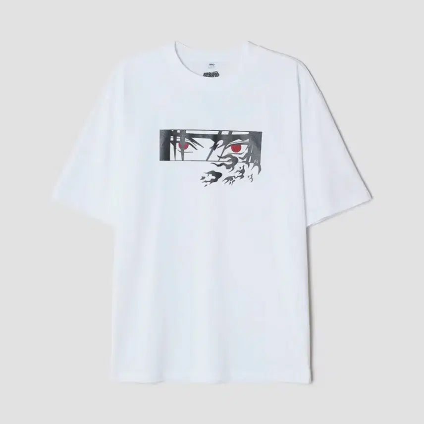 [BUNJANG] SPAO Naruto Collaboration Sasuke T-shirt / 나루토 스파오 콜라보 옷 사스케