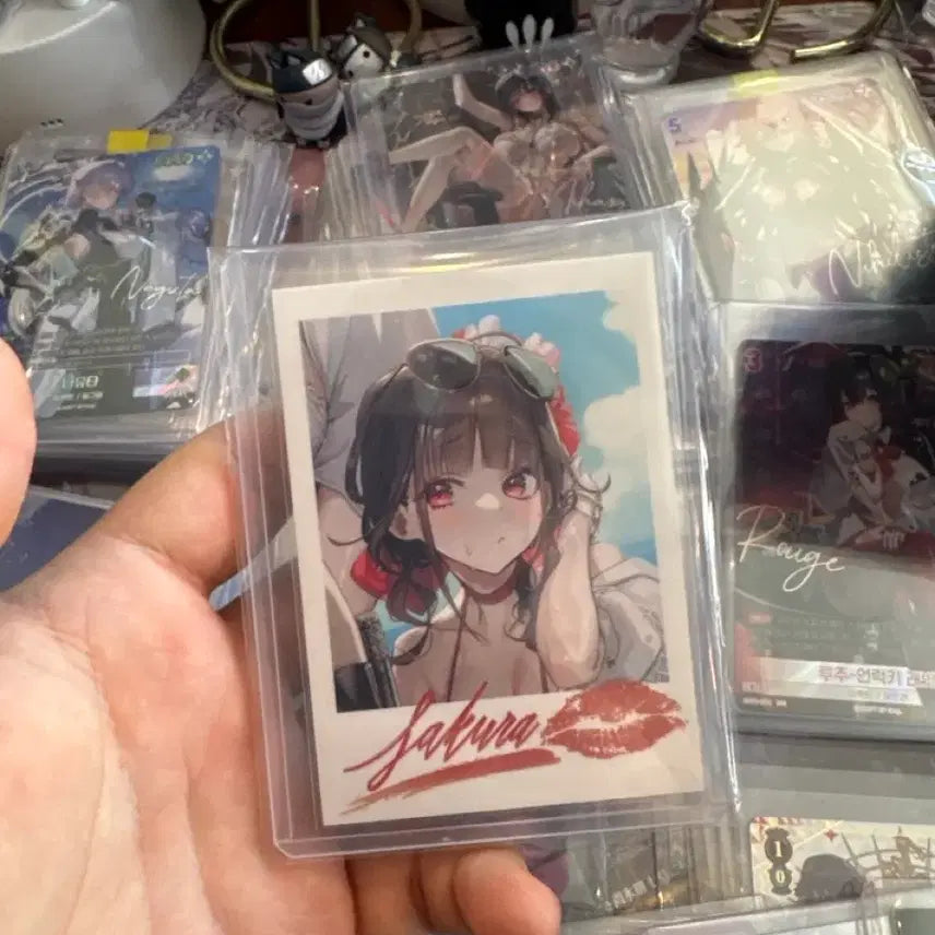 [BUNJANG] NİKE Sakura Kiss Mark Hit Card / 니케 사쿠라 뽀뽀카드 키스마크 힛카드