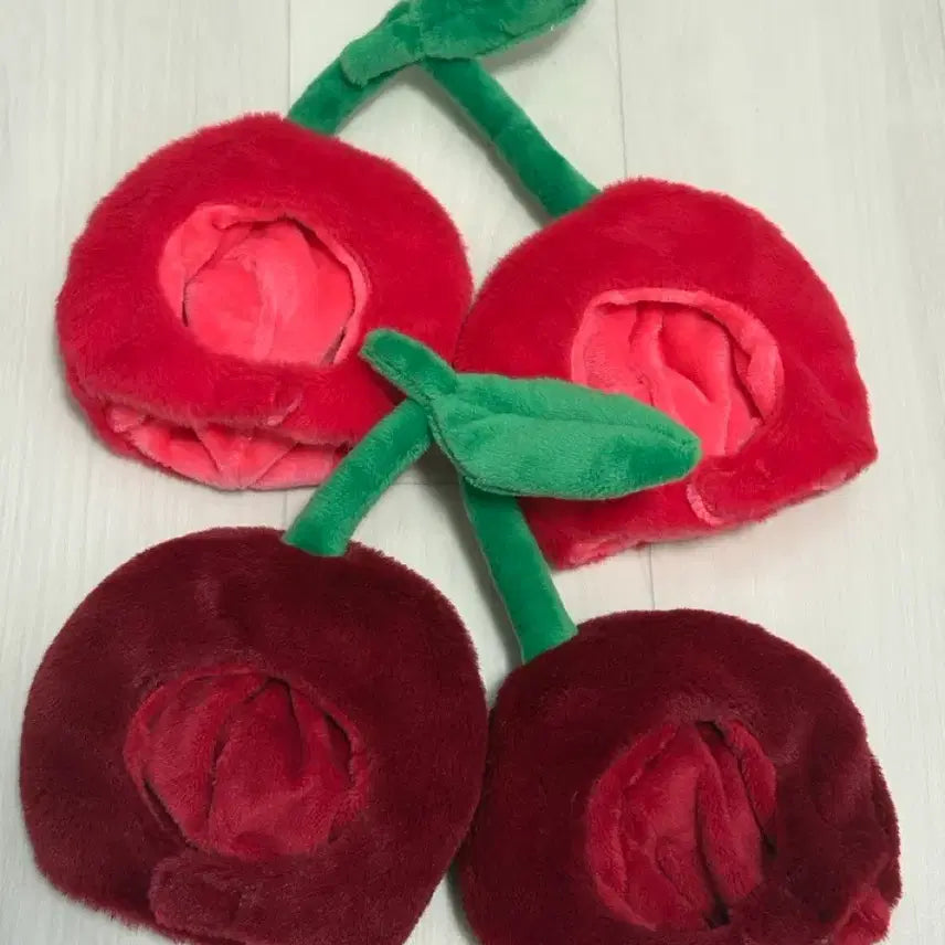 [BUNJANG] 10cm Doll Cherry Hat &amp; Marshmallow Cup Bundle / 10cm 인형모자, 소품 - 체리모자, tor 마시멜로우컵