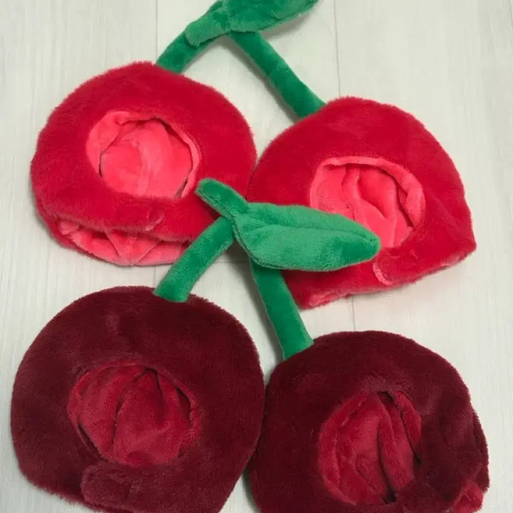 [BUNJANG] 10cm Doll Cherry Hat &amp; Marshmallow Cup Bundle / 10cm 인형모자, 소품 - 체리모자, tor 마시멜로우컵