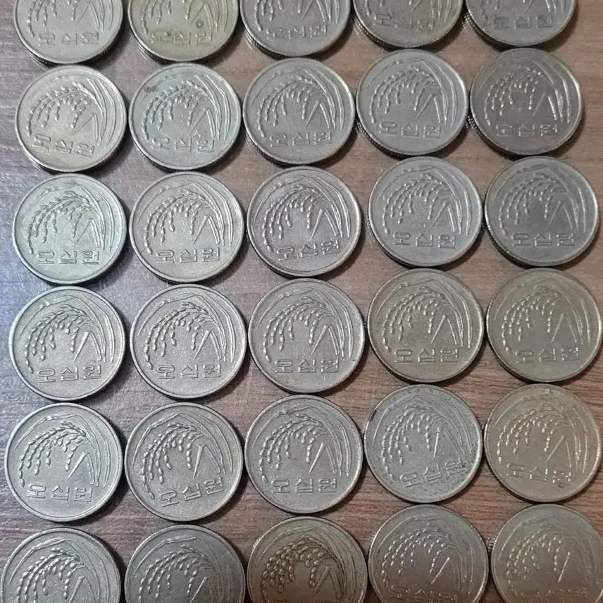 [BUNJANG] 1993 50 Won Coin Set (30 Coins) / 동전 사용제 특년도 1993년 50원 30개