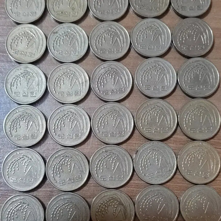 [BUNJANG] 1993 50 Won Coin Set (30 Coins) / 동전 사용제 특년도 1993년 50원 30개