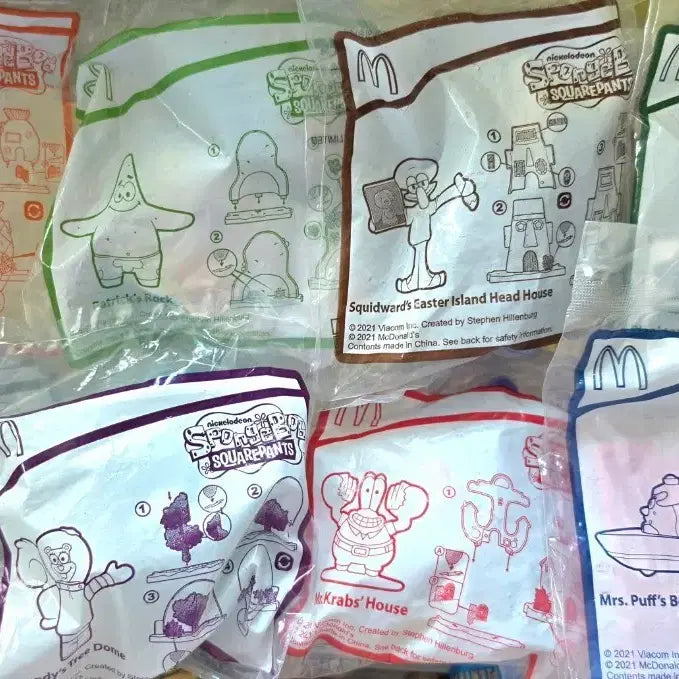[BUNJANG] SpongeBob Happy Meal 8-Piece Set / 스펀지밥 해피밀 8종
